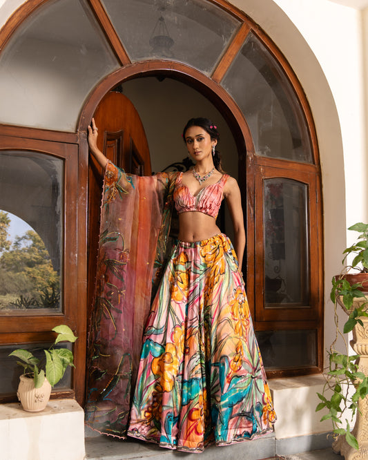 Tropical Paradise Lehenga