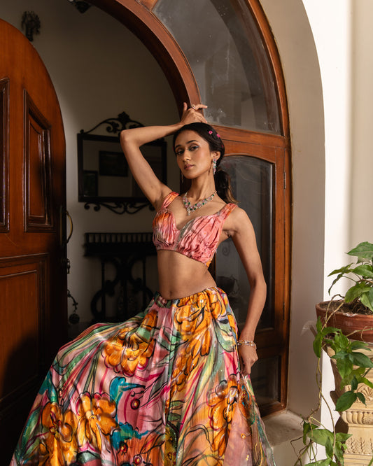 Tropical Paradise Lehenga