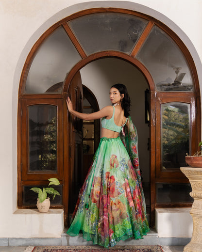 Utopian Rose Garden Lehenga