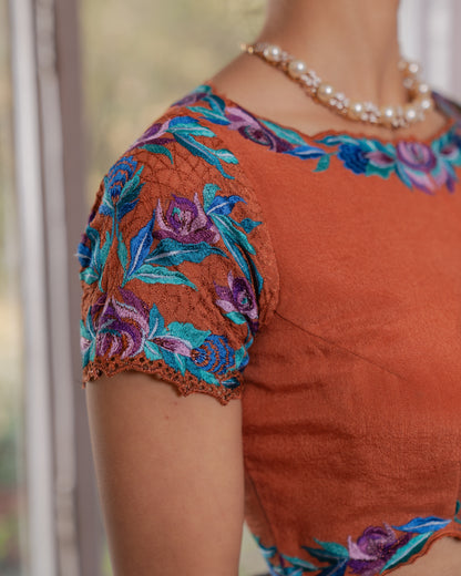 Wooden Galazy Saree