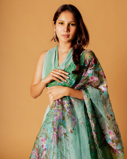 The Orchid Forest Lehenga