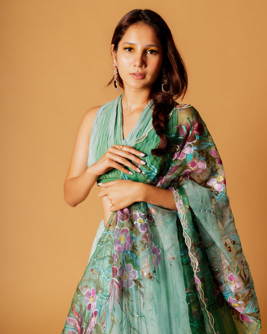 The Orchid Forest Lehenga